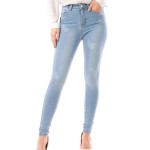 Blugi dama, culoare bleu, 58475, tip skinny